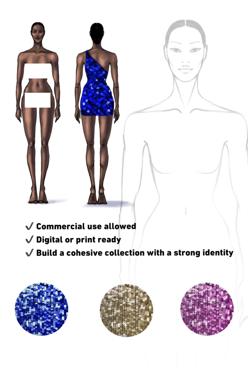womens-clothing-design-figure-templates-4-skin-colors-body-outline-front-and-back-professional-fashion-drawing
