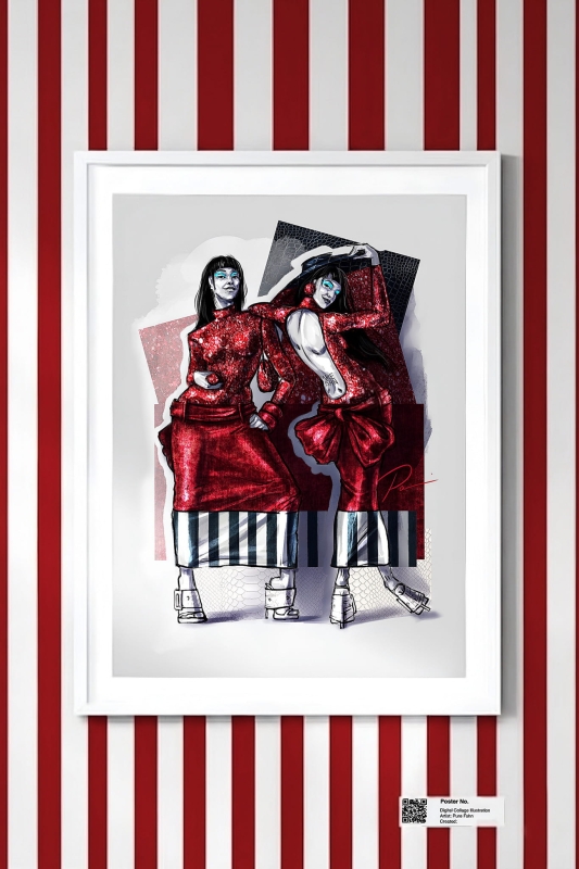 contour-collage-fashion-poster-pure-fshn-viral-vogue-inspired-a2-print